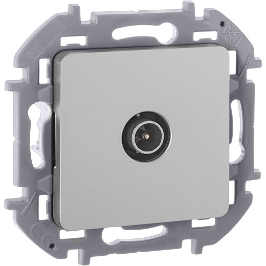 Розетка TV (телевизионная) - Legrand/Daccord Inspiria - проходная - алюминий