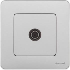 Legrand/Daccord INSPIRIA Алюминий Розетка TV - «звезда» - 2 дБ - 0-2400 мГц.