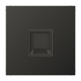 JUNG Плата (фиксация защёлкиванием) для одного модуля металл антрацит