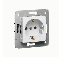Legrand DIY Cariva Бел Розетка с/з с защитными шторками.