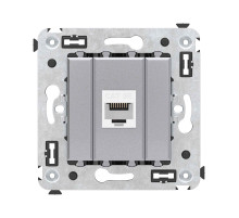 DKC Avanti Компьютерная розетка RJ-45 без шторки в стену, кат.5е одинарная, 