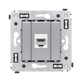 DKC Avanti Компьютерная розетка RJ-45 без шторки в стену, кат.5е одинарная, 
