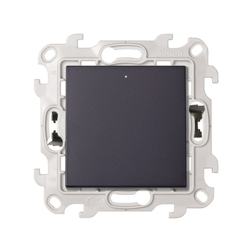 Одноклавишный переключатель с подсветкой Push&Go, графит