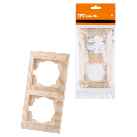 Рамка 2-х постовая вертикальная сосна 