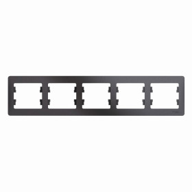 Systeme Electric Glossa Графит Рамка 5-ая, горизонтальная