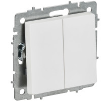 IEK BRITE Выключ. 2-кл. перекр. 10А ВС10-2-3-БрАБ а/б