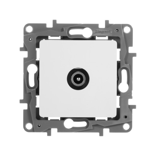 Розетка TV (телевизионная) - Legrand Etika - проходная - белый