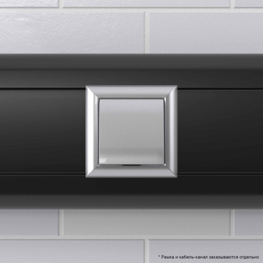 Вывод кабеля модульный, Avanti, закаленная сталь, 2 модуля