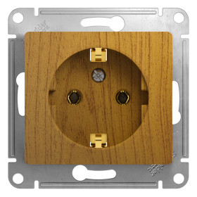 Systeme Electric Glossa Дерево Дуб Розетка с/з