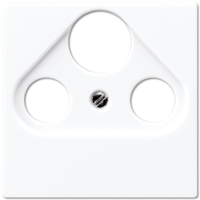 JUNG A 500 Белая Накладка TV-SAT-FM розетки