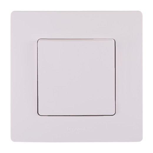 Переключатель одноклавишный IP44 - Legrand Etika - 10А 250В безвинтовые зажимы - белый
