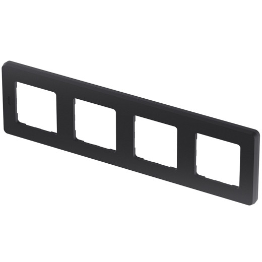 Рамка 4 поста - Legrand/Daccord Inspiria - антрацит