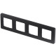 Рамка 4 поста - Legrand/Daccord Inspiria - антрацит