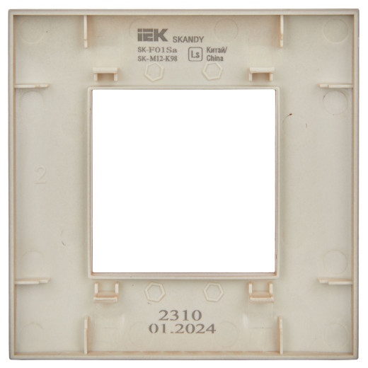 SKANDY Рамка 1-мест. SK-F01Sa песоч. IEK
