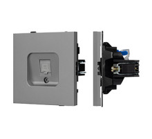 Arlight Механизм компьютерной розетки SCT-TENDO-MPC1-PL-GR (RJ-45, CAT6) (-)