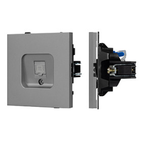 Arlight Механизм компьютерной розетки SCT-TENDO-MPC1-PL-GR (RJ-45, CAT6) (-)