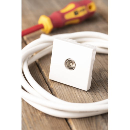 Розетка ТВ, 2 модуля EKF