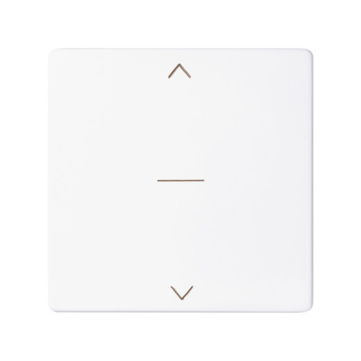 Concept Белый матовый Клавиша для трехпозиционного выключателя жалюзи с пиктограммой 