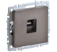 IEK BRITE BASE Темн.бронза Розетка комп RJ45 кат.5E РК10-БрТБ