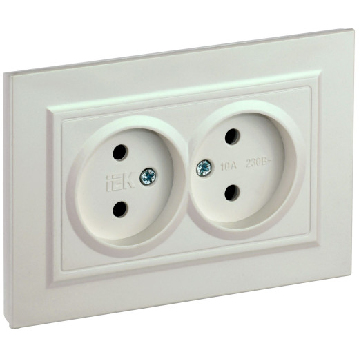 BRITE Роз. 2-я без з/к/ш 10А в сб. РС12-2-БрЖ жемч. IEK