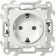 Розетка 2К+3 без защитных шторок Push&Go , белый