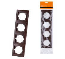 TDM Рамка 4-х постовая вертикальная венге 