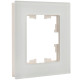 BRITE Рамка 1-мест. РУ-1-2-Бр стекло бел. матовый IEK
