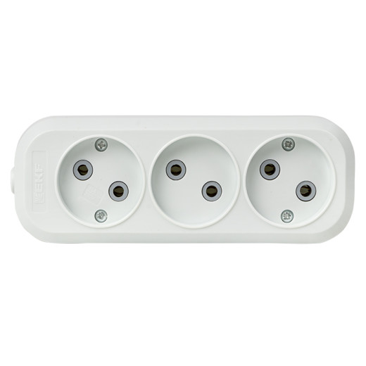 Колодка 3 гн. 10А 2,2кВт б/з Эксперт EKF PROxima