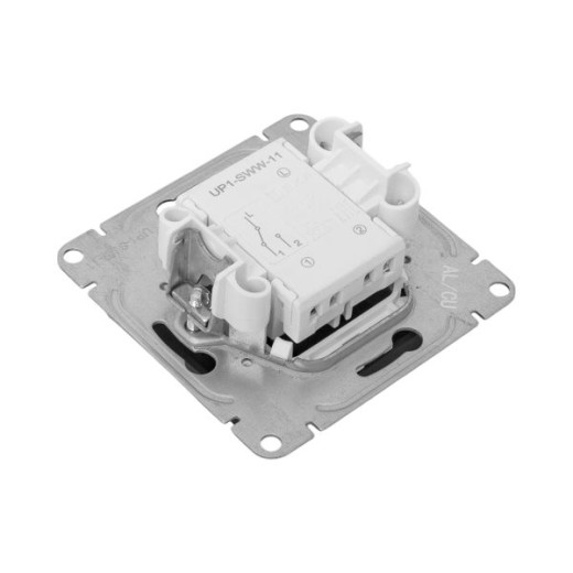 Механизм выключателя, одноклавишный, проходной, чёрный Эпика EKF