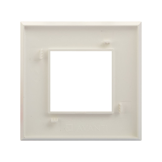 Рамка 1 пост (2 мод.), Avanti, белый жемчуг