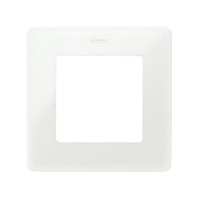 Simon 82 Detail Алюминий-белый Рамка 1-ая