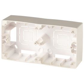 ЭРА 12-6102-04 Коробка наклад. монтажа 2 поста, Эра12, шампань (10/100/400)