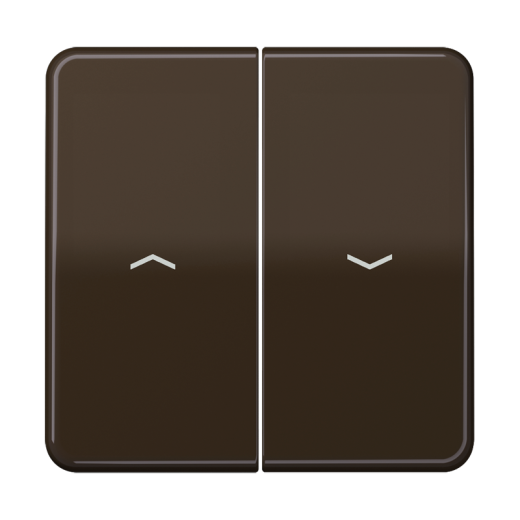 Клавиши для выключателя управления жалюзи 509VU и кнопки 539VU, коричневые