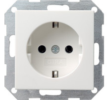 Gira S-55 Бел Розетка с/з без захватов