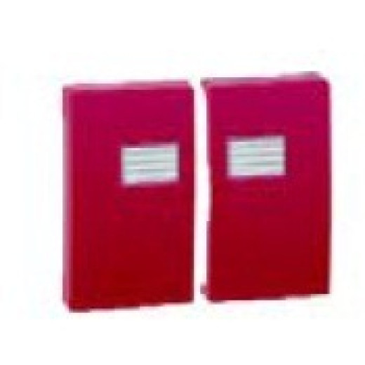 Клавиша двойная для выключателя с подсветкой, S44A, красный