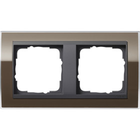 Gira Event Clear Коричневый/Антрацит Рамка 2-ая