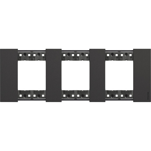 LIVING NOW. Декоративная рамка 3 поста (2+2+2 модуля).Цвет Черный.