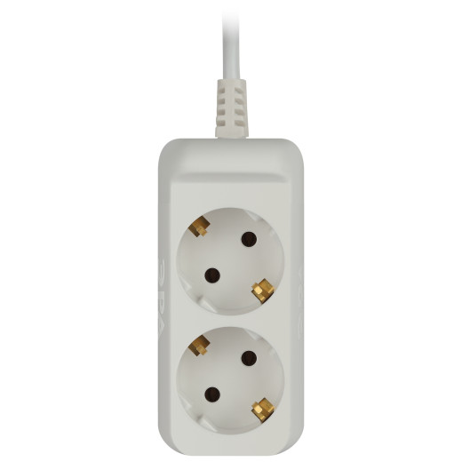 Удлинитель электрический ЭРА  UX-2e-5m с заземлением 2 розетки 5м ПВС 3x0,75мм2 10А