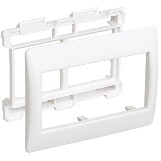 PRIMER Рамка и суппорт на 4 модуля 60мм белый IEK