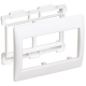 PRIMER Рамка и суппорт на 4 модуля 60мм белый IEK