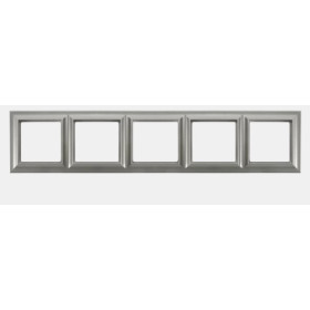 JUNG EcoProfi Standart Алюминий Рамка 5-ая