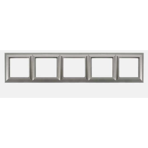 Рамка 5-постов, Eco Profi  Standart, термопласт, алюминий