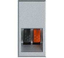 BT Axolute Алюминий Аудио-розетка 1-ая, 1 мод.