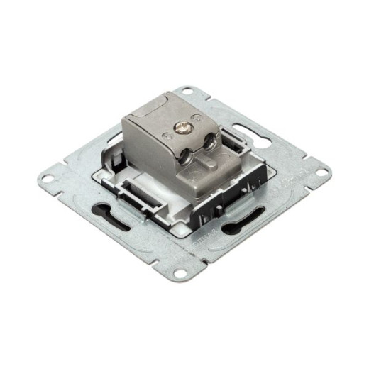 Механизм розетки TV, проходная, чёрный Эпика EKF