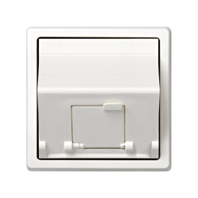 Simon 73 loft Белый Адаптер на 1 RJ45(12) 75528-, 75540-, 75541-, 75544-39, наклон