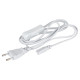 Кабель питания для линейного светильника ЭРА FTS-C5-plug-1,5 1,5 м с выключателем коннектор IEC C5