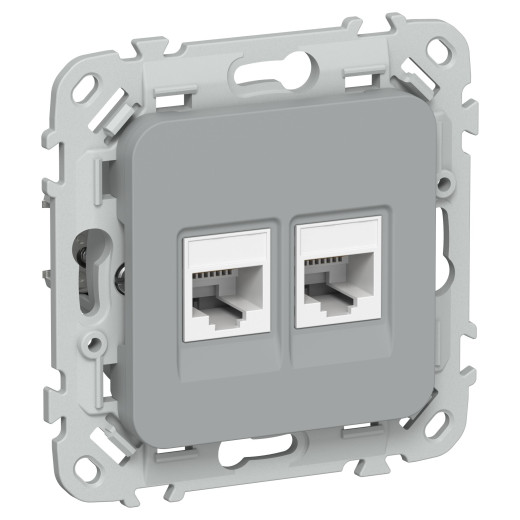FLITE Роз. 2-я комп. RJ45 кат.5Е UTP РК5е-2-0-ФлС сер. IEK