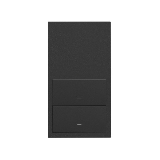 Simon 100 Черный матовый  Кит 2 поста, фронт. 1 рамка вертикальная + 2 клавиши выключателей