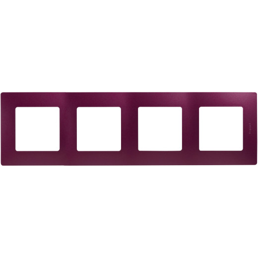 Рамка 4 поста - Legrand Etika - сливовый