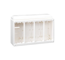 Simon Connect Белая Коробка Cima для поверхностного монтажа в сборе, на 4 Cima-модуля